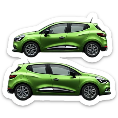 Renault Clio 4 Green military  sticker
