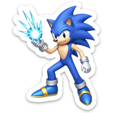 super sonic legend rank from the game rocket league  sticker