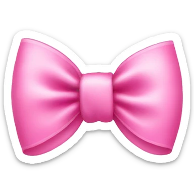 A cute pink bow sticker