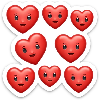 cute heart emoji  sticker