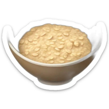 Bowl of Oatmeal sticker