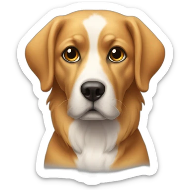 chien avec un seul oeil sticker