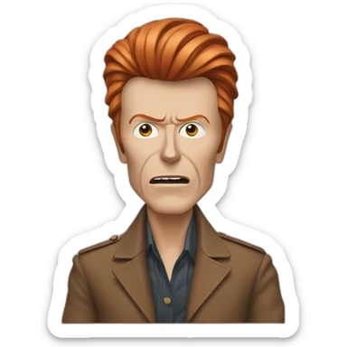 Bowie qui fait un pouce sticker