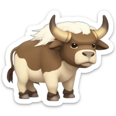 appa flying bison with arrow on forehead from avatar the last airbender sticker