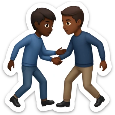 a situation in which someone pushes another person behind one's back sticker