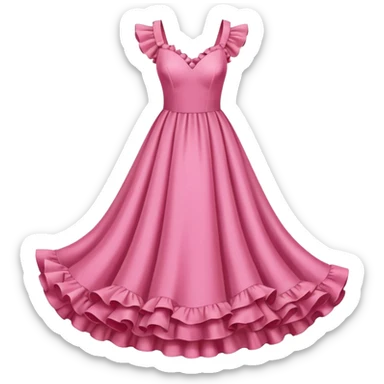 Pink dress emoji sticker