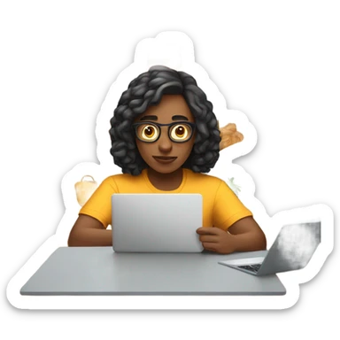 Shopping online sticker