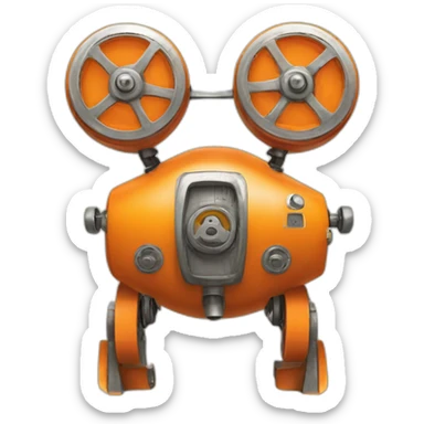 orange mecanique sticker