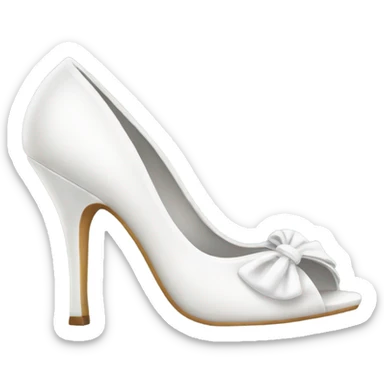 white fancy heels  sticker