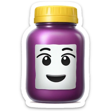 create an emoji in the form of a jar of styling product with the inscription cool sticker