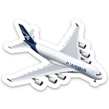 airbus a380 flying sticker