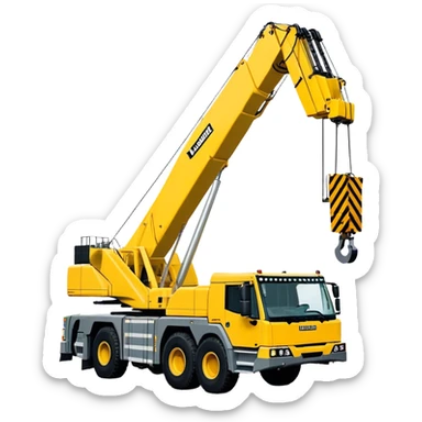 Crane - Liebherr LTM 1200-5.1 (Model Year: 2022) (Iconic colour: Yellow) sticker