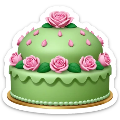 swedish green marzipan cake prinsesstårta sticker