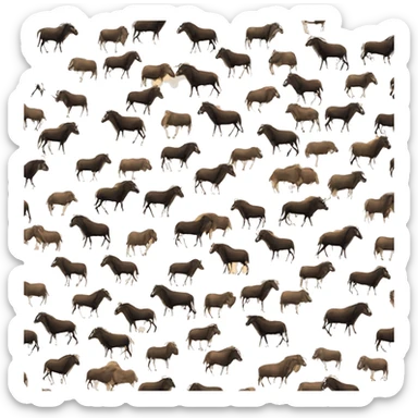 Wildebeest great migration gravel race sticker