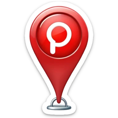 red location pin sticker