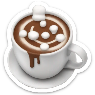 hot chocolate  sticker
