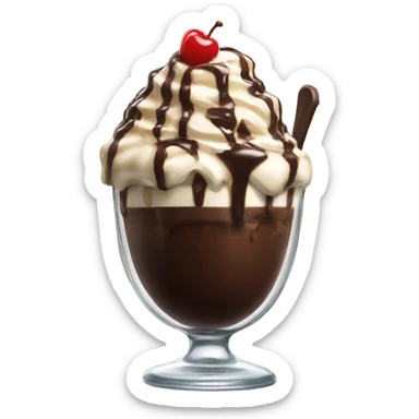 hot-fudge sundae sticker