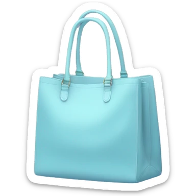 pastel blue bag sticker