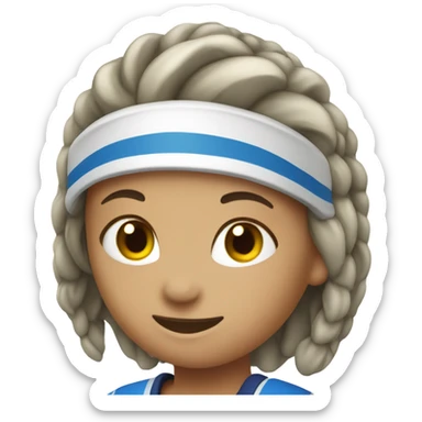 Field hockey player girl sticker