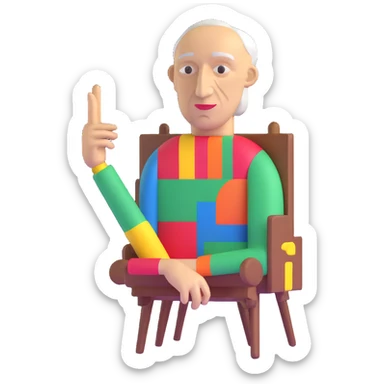 auto portrait of Pablo Picasso sticker