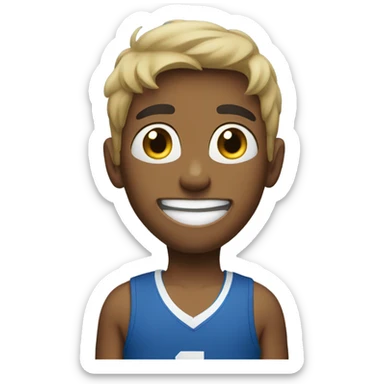 basketball boy in sportswear wearing number 31 sticker