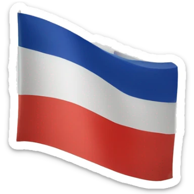 french flag with a red X over it sticker