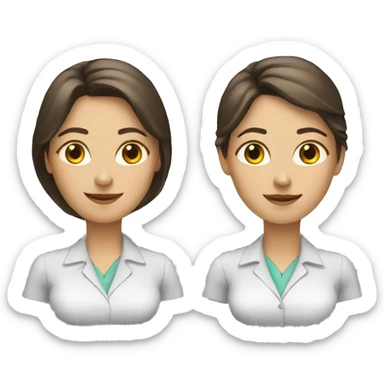 3 female work colleagues sticker