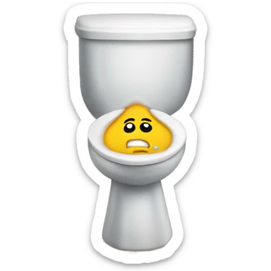 runny nose toilet sticker