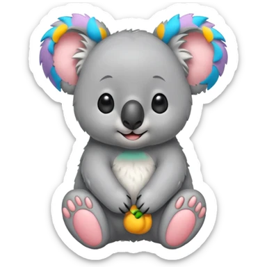 Cute koala move sticker