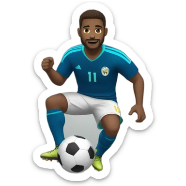 jugador de futbol ok sticker