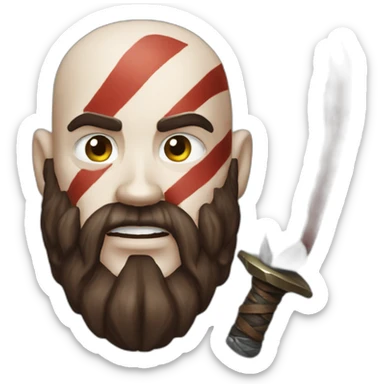 kratos the jedi sticker