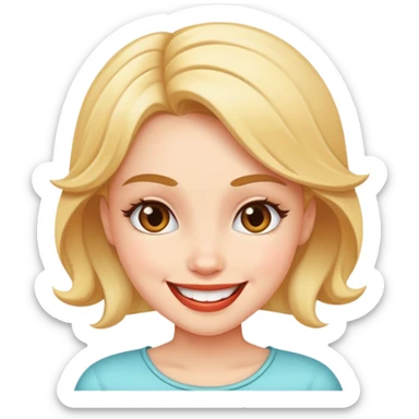 Sassy fun girl sticker