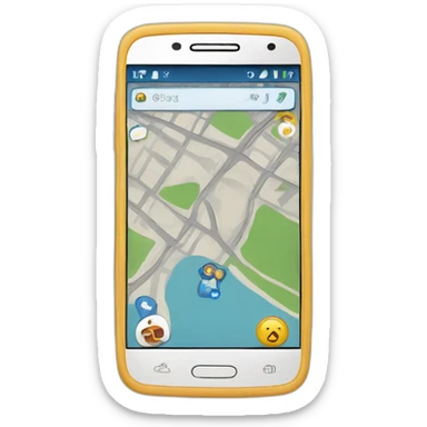 Smartphone navigator sticker