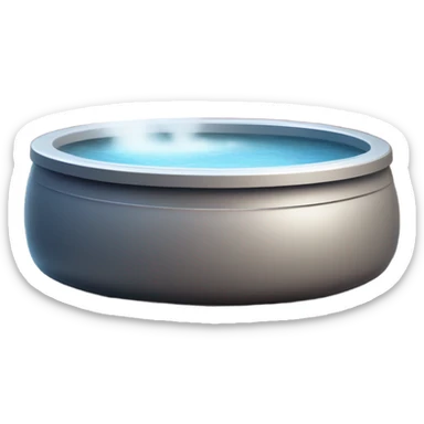 steaming hot tub sticker