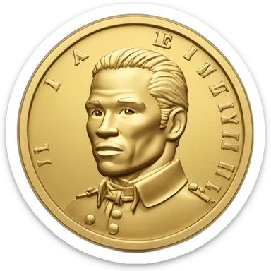 50 cent coin sticker