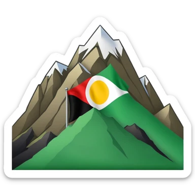 Just do a simple flag I want to put in my bio. Have u seen the panjshir flag do that it’s not in the emojis but make it exactly like the picture don’t add anything else. something on the middle search it up and make it in a shape of flag like the emojis no it’s goes like green on  sticker