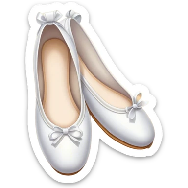 white ballerina shoe sticker