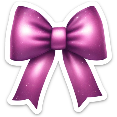 Coquette bow with shine sticker