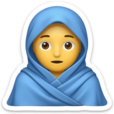 blanketed human sticker