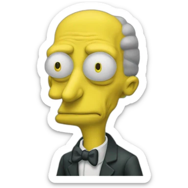 Mr Burns sticker