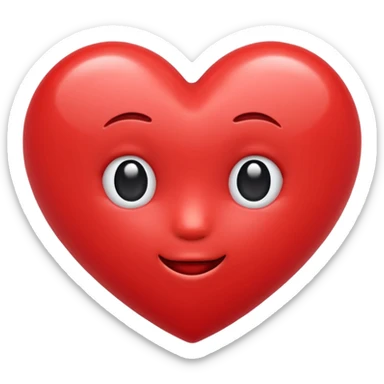 cute heart emoji sticker