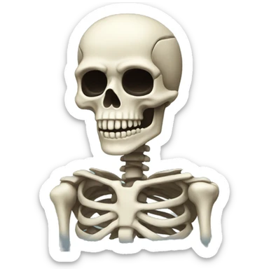 Skeleton sticker