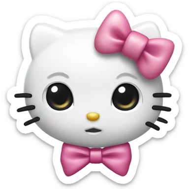 Hello Kitty pleading face sticker