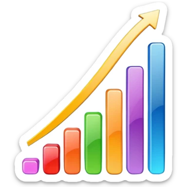 grafico de barras ascenndente y descendente sticker