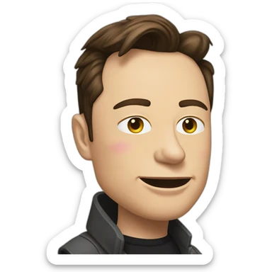 elon musk doing drugs, for educational purposes only, inclusiveness and positive, LGTBQ+ sticker