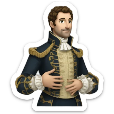 The Nobleman with his Hand on his Chest, greco sticker