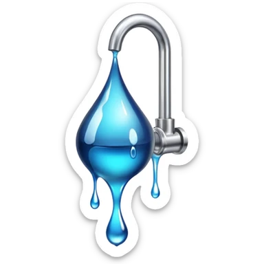 crypto currency symbol  named CryptoTap think more a tap or faucet  sticker