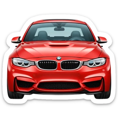 M3 bmw car red sticker