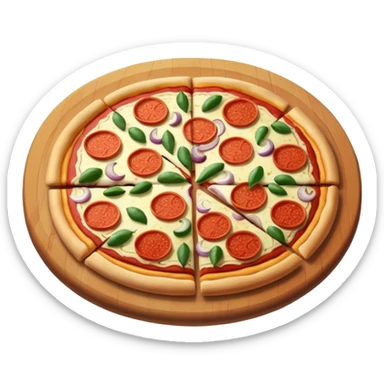 pizza with only ,onions sticker