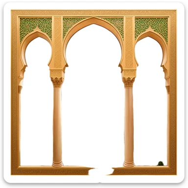 ​Cinematic Realistic Alhambra, depicted as a panoramic, zoomed-out view of the entire majestic Moorish palace complex with intricate arches, expansive courtyards, and lush gardens stretching into the distance, bathed in soft golden light that accentuates its opulent historical grandeur, sticker